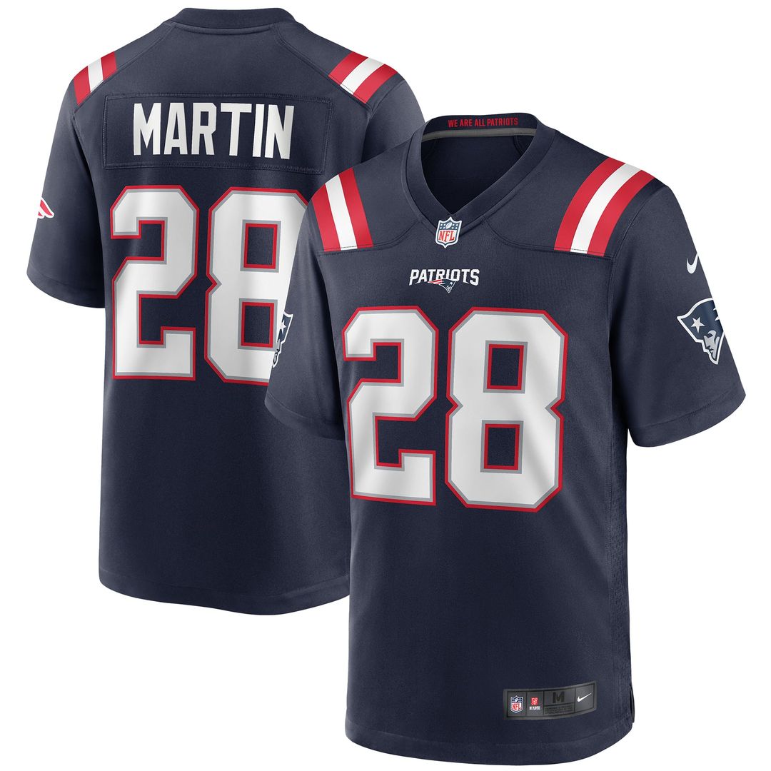 Curtis Martin New England Patriots Game Retired Player Jersey - Navy
