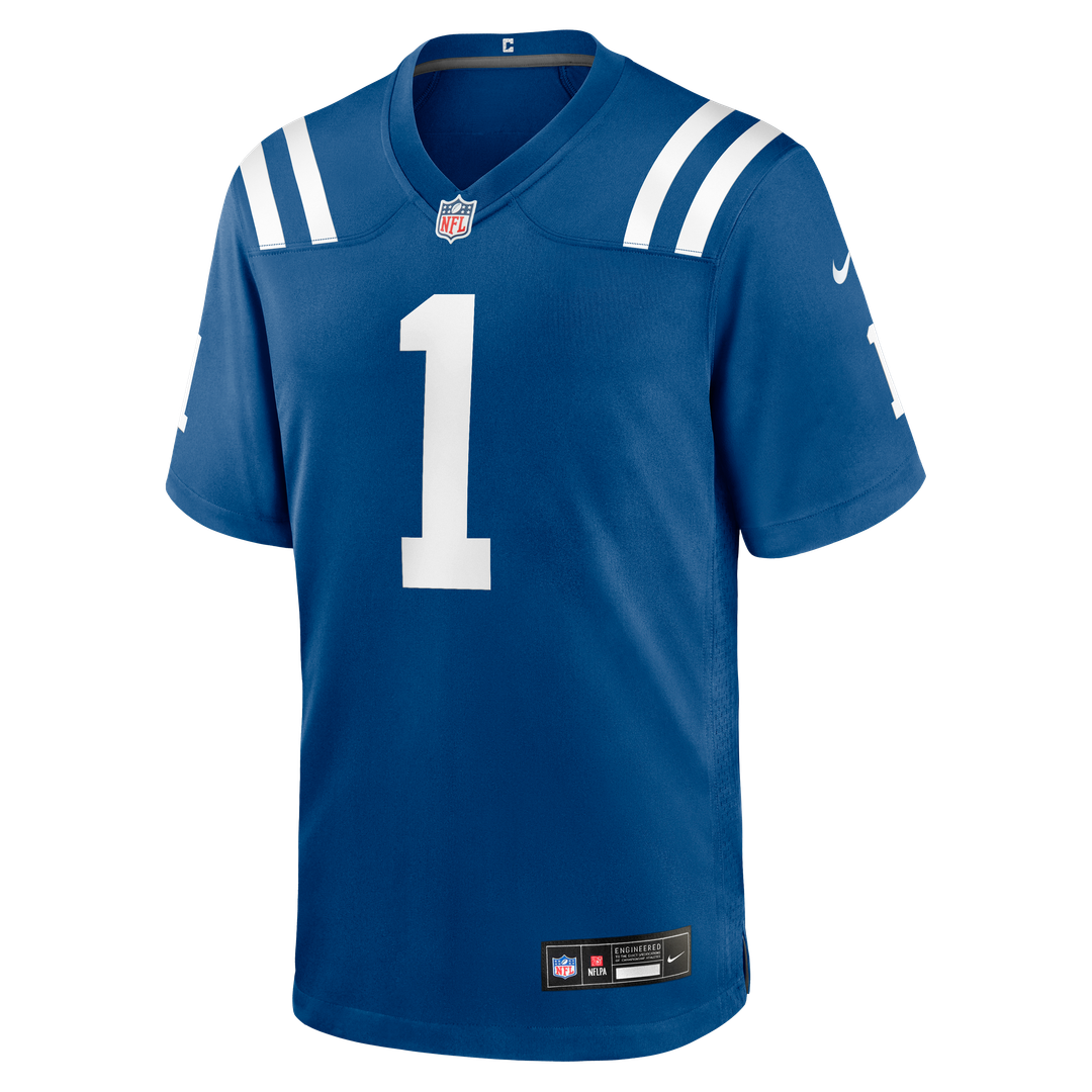 Number 1 Groom Indianapolis Colts Game Jersey - Royal