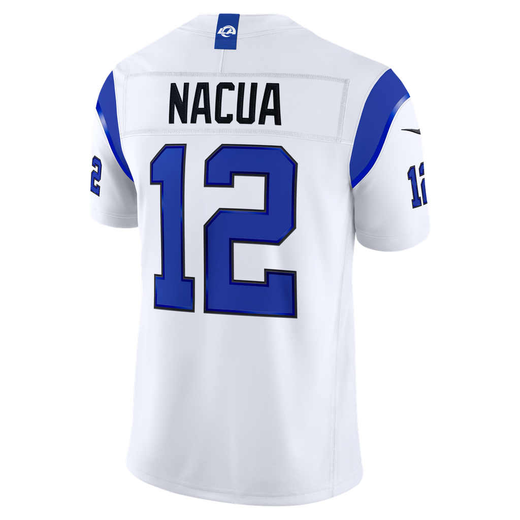Puka Nacua Los Angeles Rams Fearsome White Vapor F.U.S.E. Stitched Limited Jersey