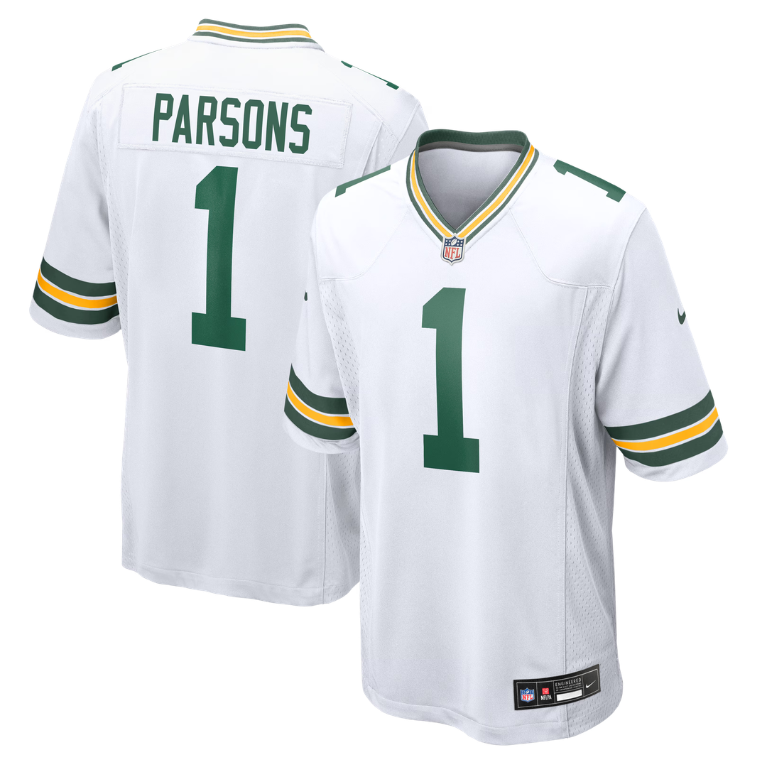 Micah Parsons Green Bay Packers Game Player Jersey - White