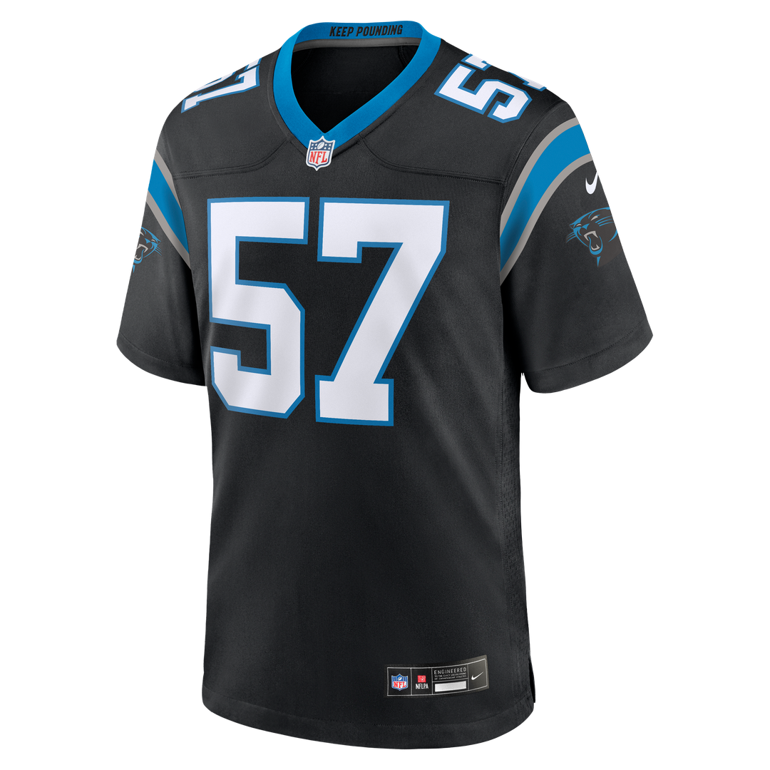 Monroe Freeling Carolina Panthers Team Game Jersey - Black