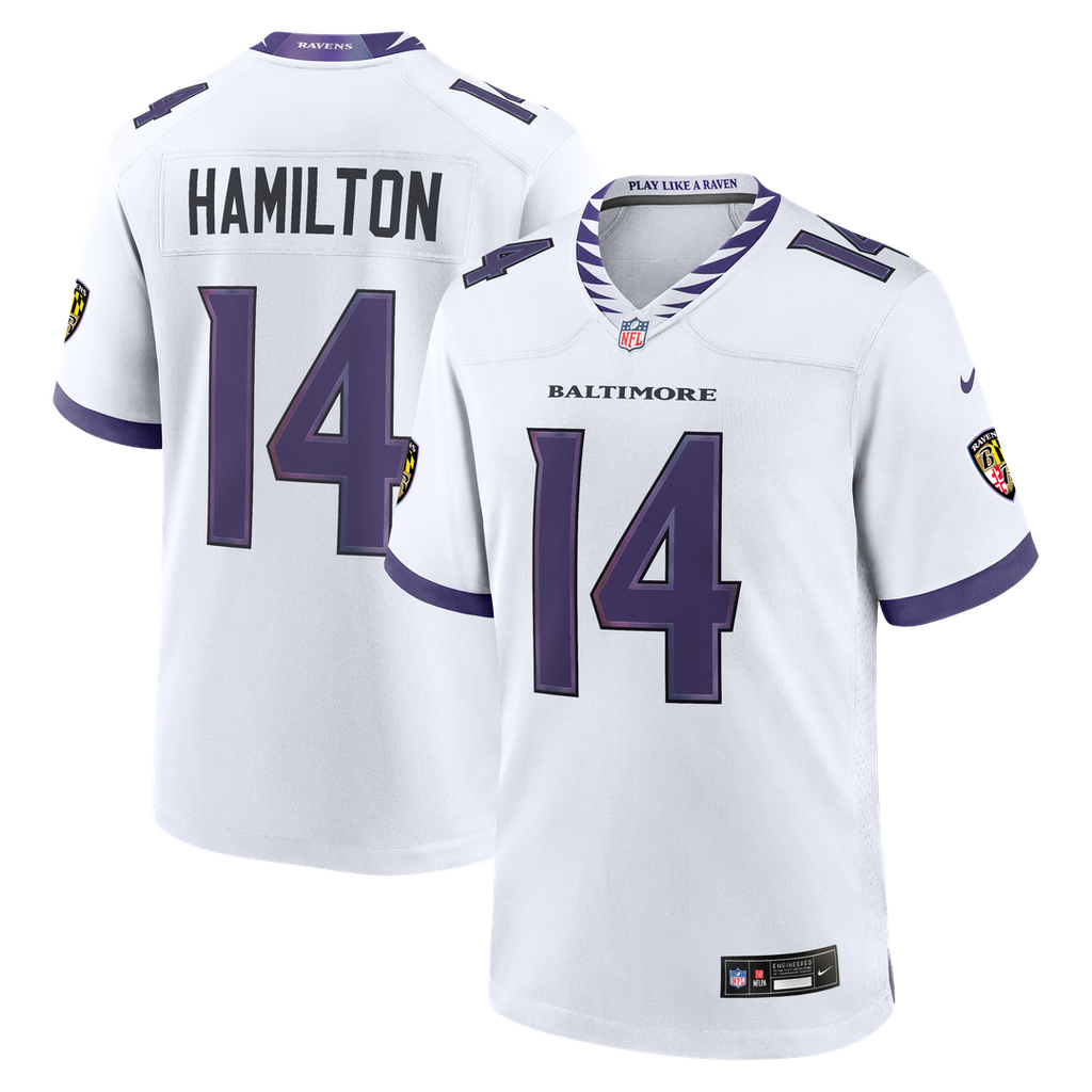 Kyle Hamilton Baltimore Ravens Game Jersey - White