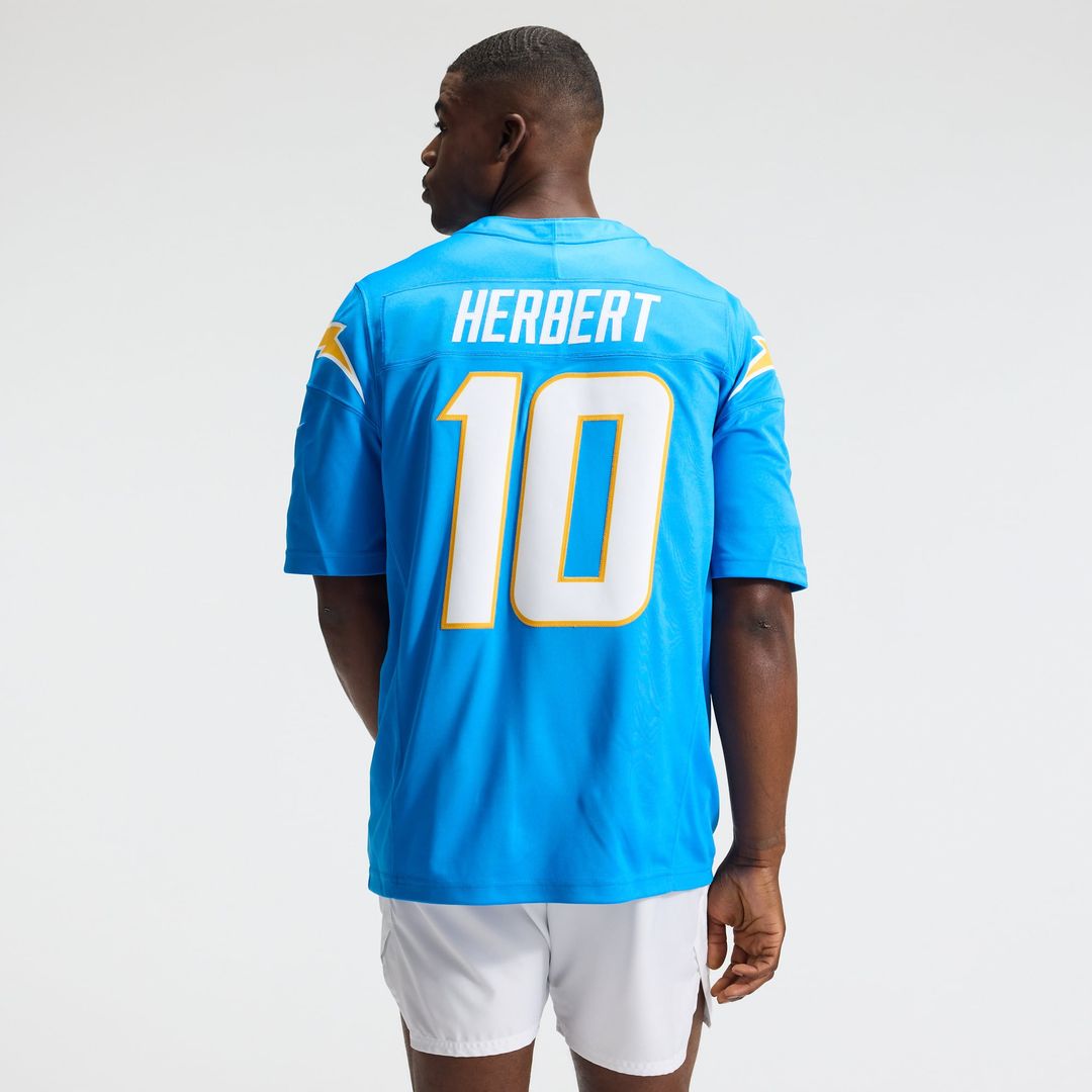 Justin Herbert Los Angeles Chargers Team Vapor F.U.S.E. Stitched Limited Jersey - Powder Blue