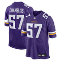 Chaz Chambliss Minnesota Vikings Team Game Jersey - Purple