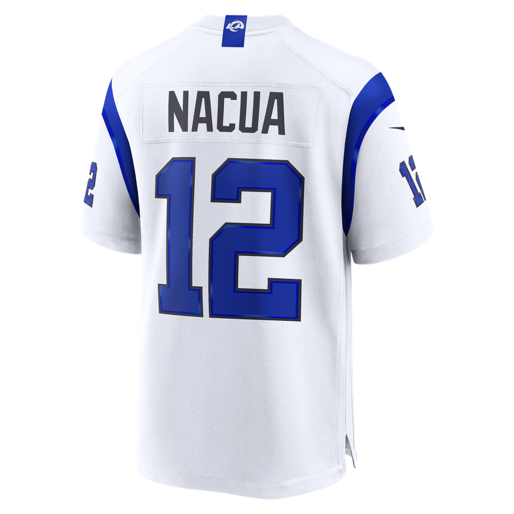 Puka Nacua Los Angeles Rams Fearsome White Game Jersey