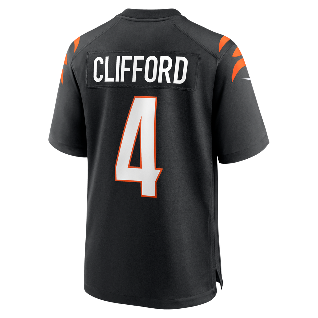 Sean Clifford Cincinnati Bengals Team Game Jersey - Black