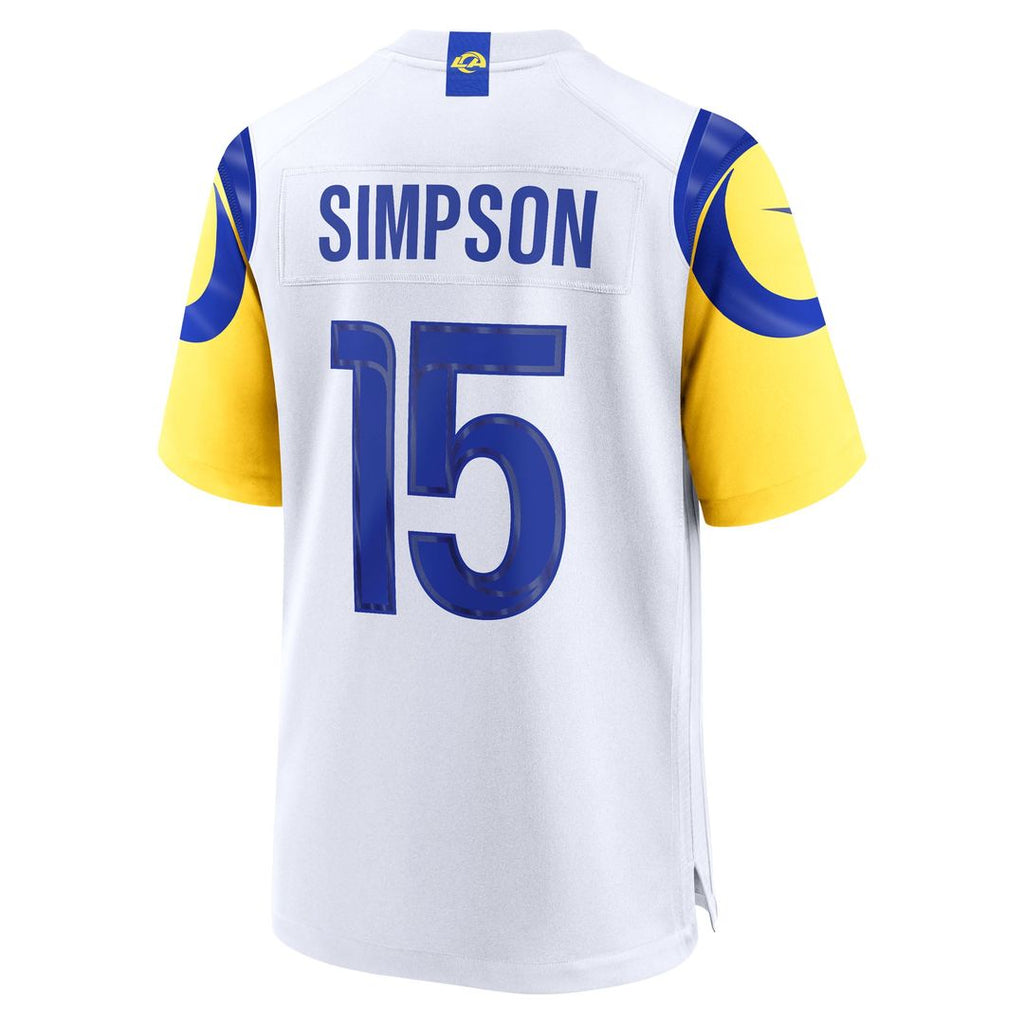 Ty Simpson Los Angeles Rams Game Jersey - White