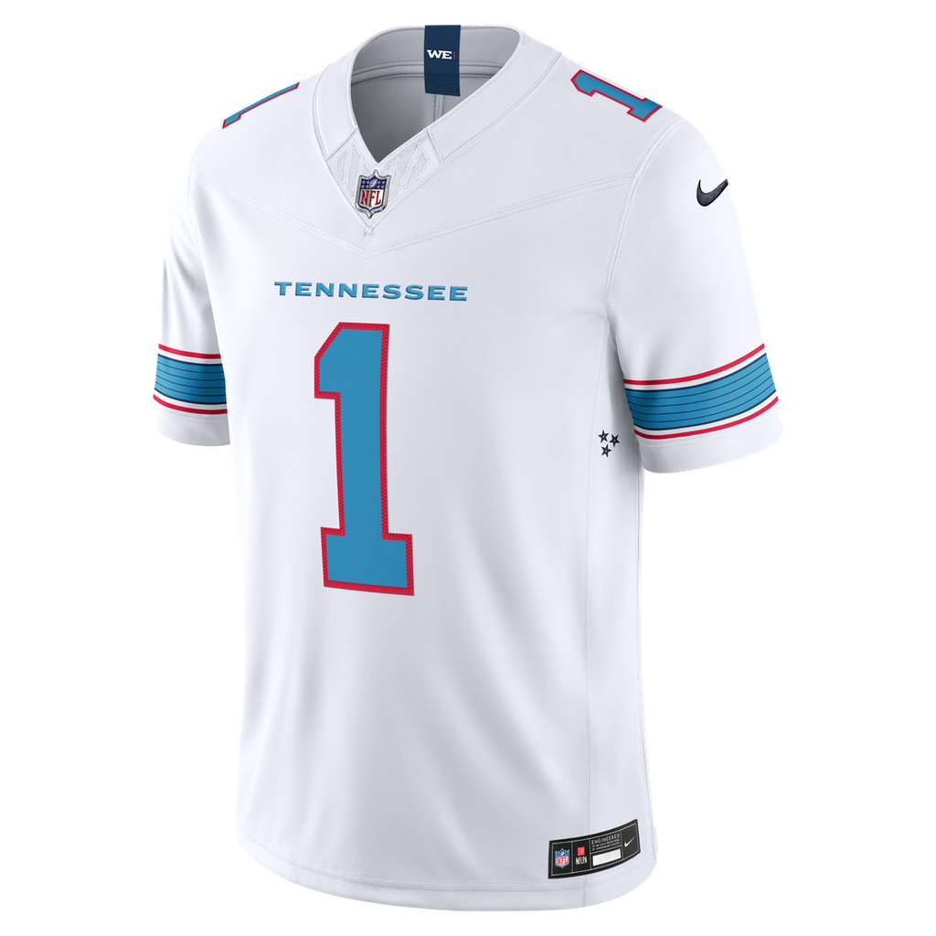 Cameron Ward Tennessee Titans Team Vapor F.U.S.E. Stitched Limited Jersey - Light Blue