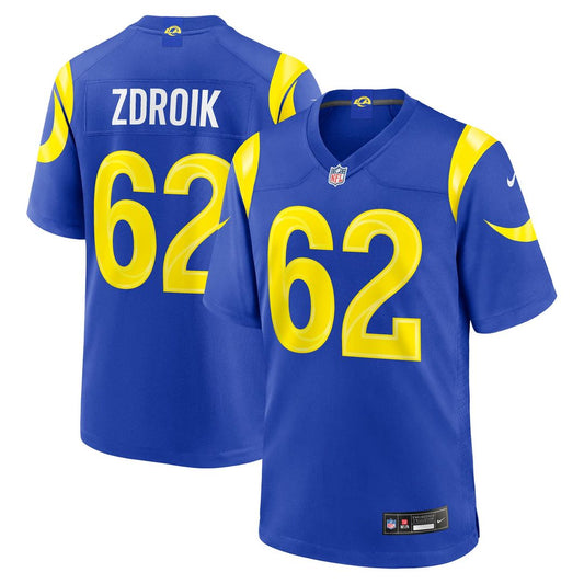 Payton Zdroik Los Angeles Rams Game Jersey - Royal