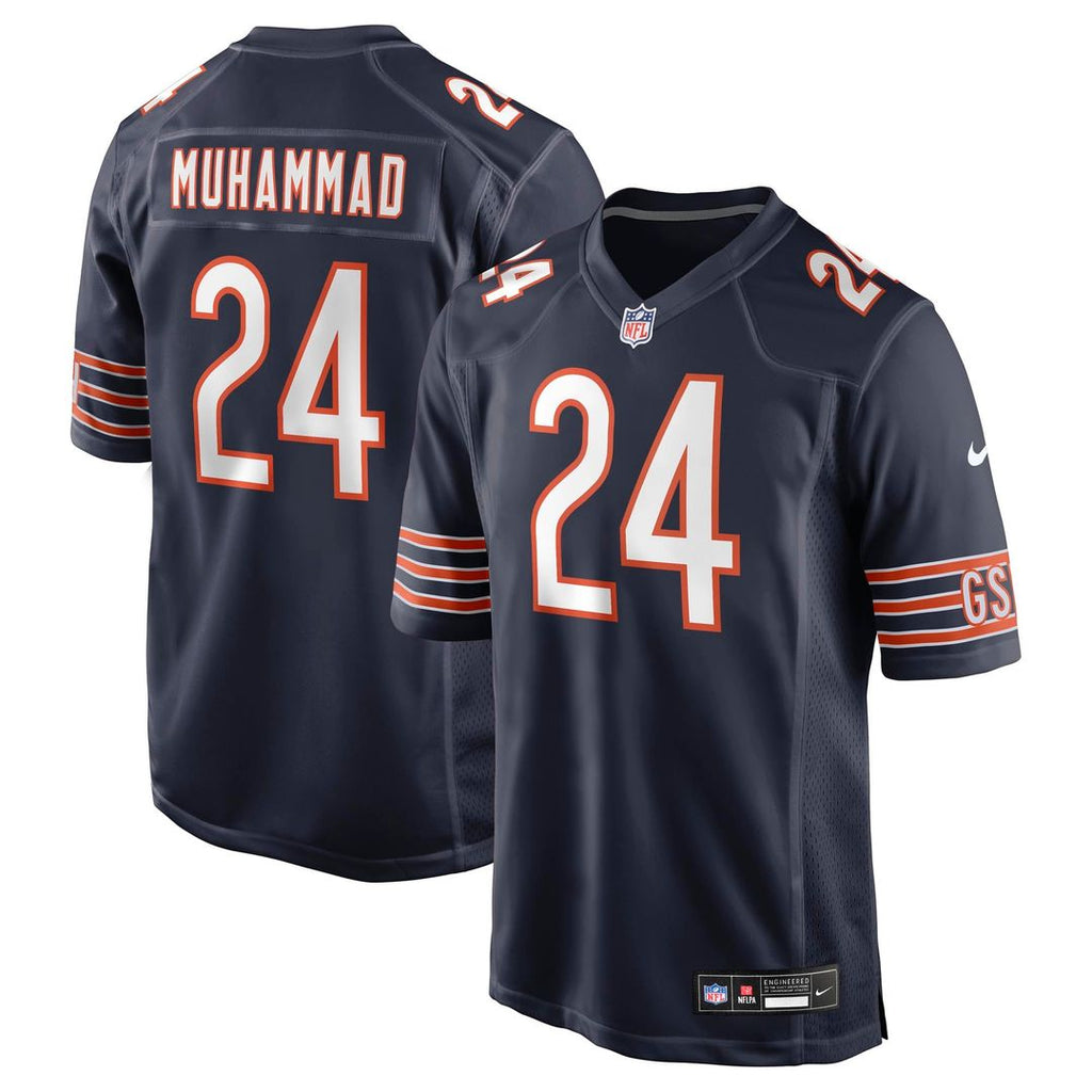 Malik Muhammad Chicago Bears Team Game Jersey - Navy