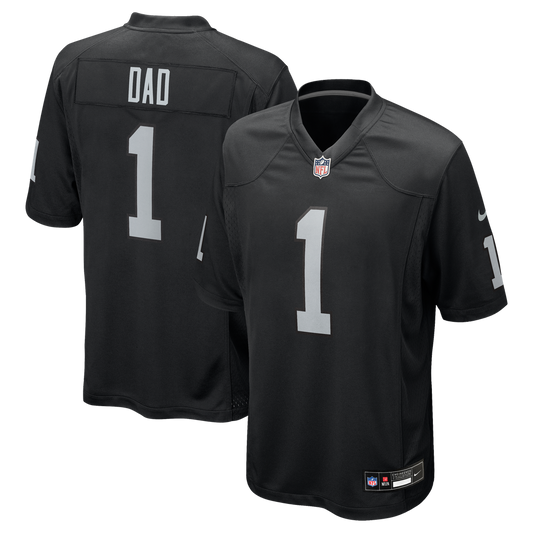 Number 1 Dad Las Vegas Raiders Game Jersey - Black