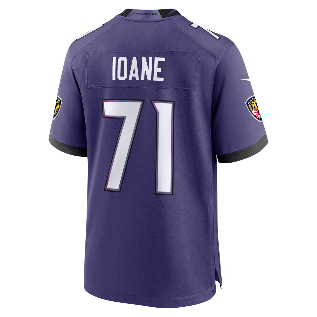Olaivavega Ioane Baltimore Ravens Team Game Jersey - Purple