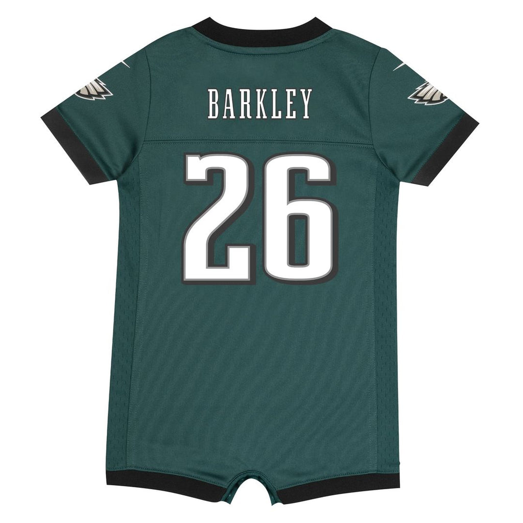 Saquon Barkley Philadelphia Eagles Newborn Romper Game Jersey - Midnight Green