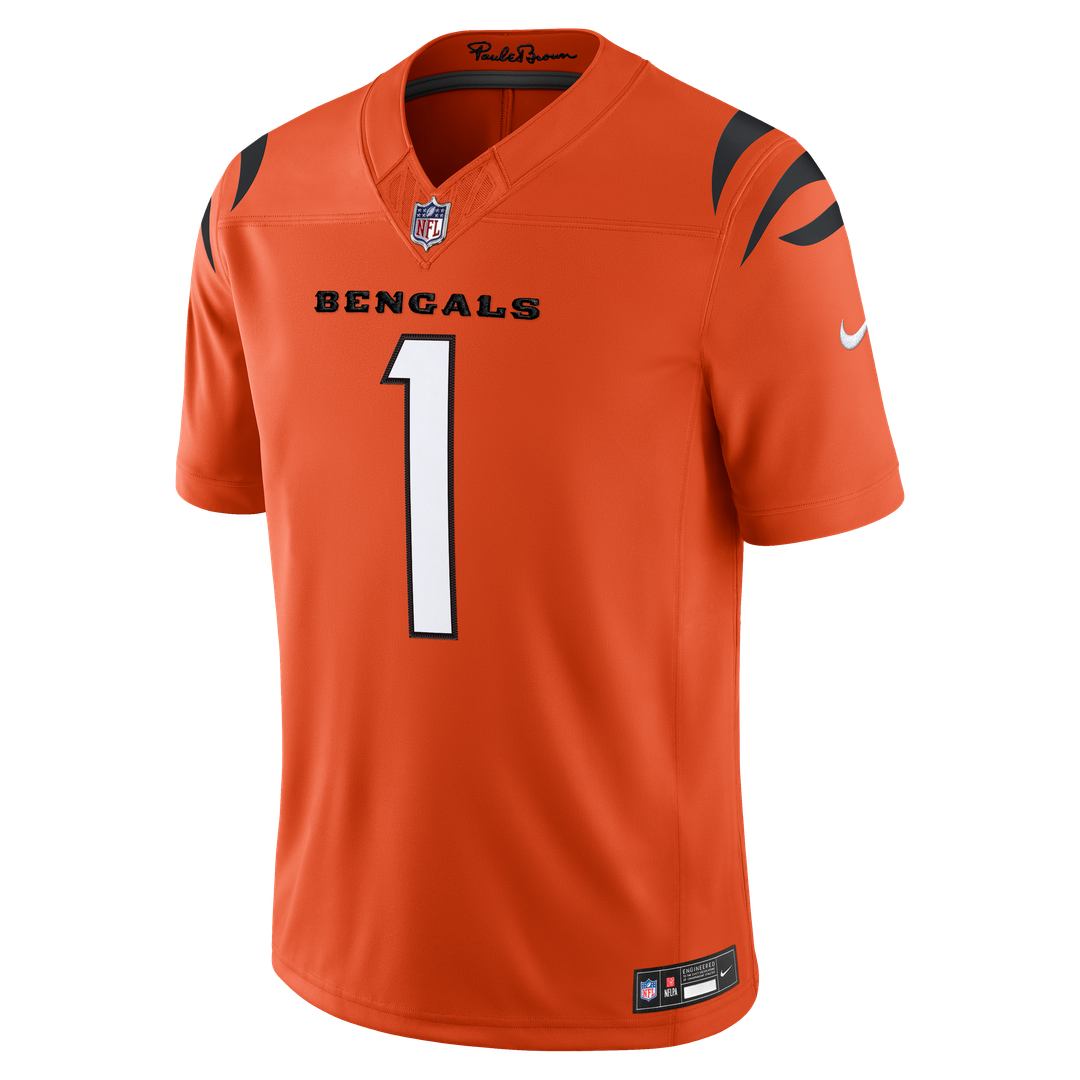 Ja'Marr Chase Cincinnati Bengals Team Vapor F.U.S.E. Stitched Limited Jersey - Black