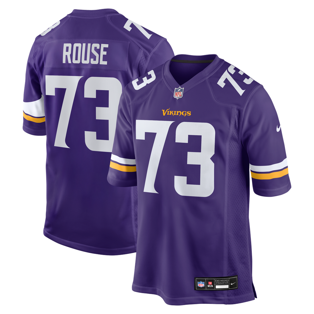 Walter Rouse Minnesota Vikings Team Game Jersey - Purple