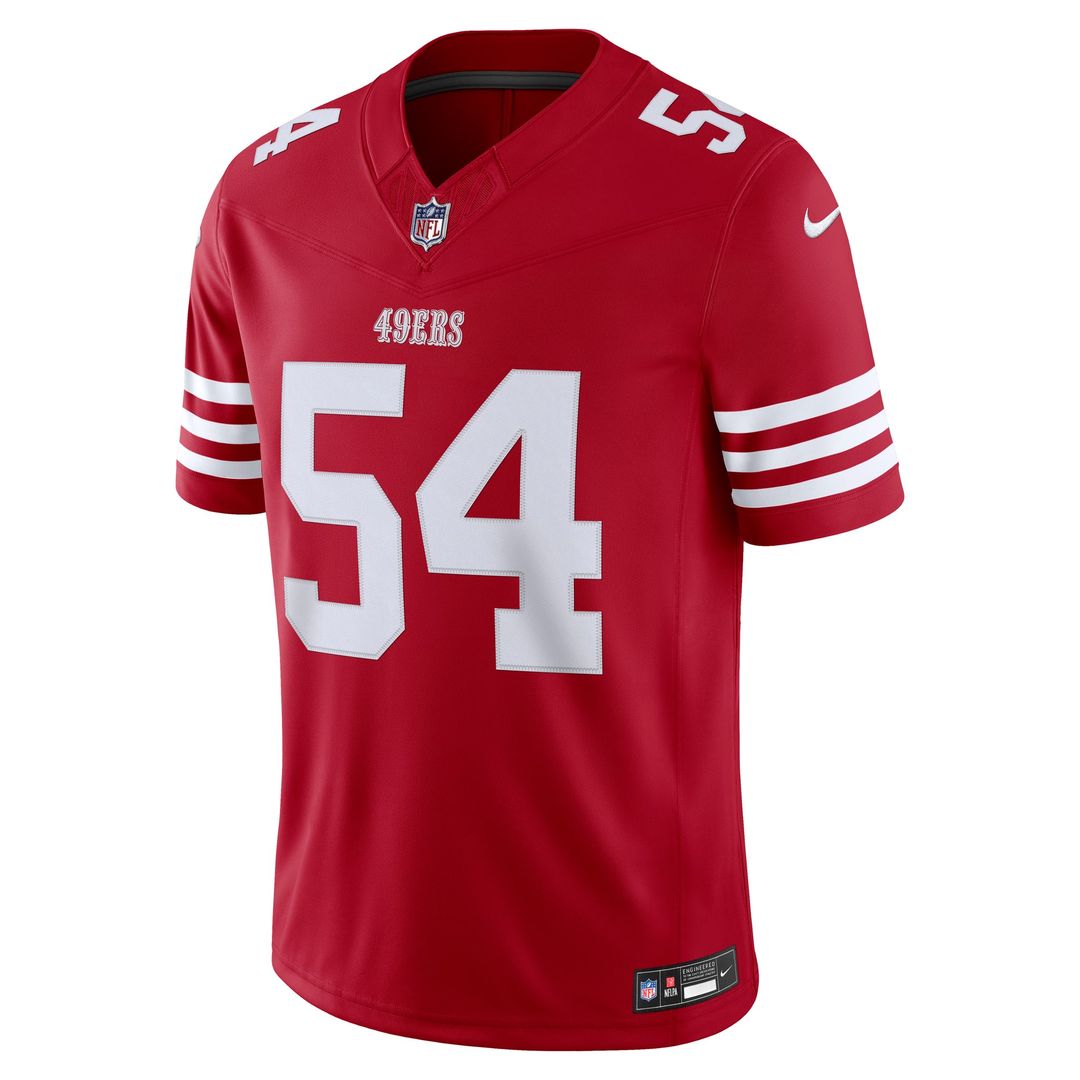 Fred Warner San Francisco 49ers Team Vapor F.U.S.E. Stitched Limited Jersey - Scarlet