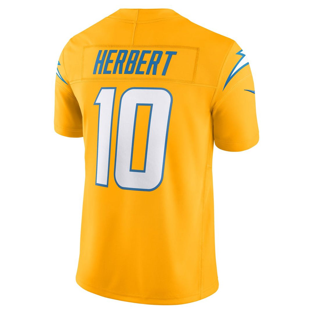 Justin Herbert Los Angeles Chargers Alternate Charger Power Vapor F.U.S.E. Limited Jersey - Gold