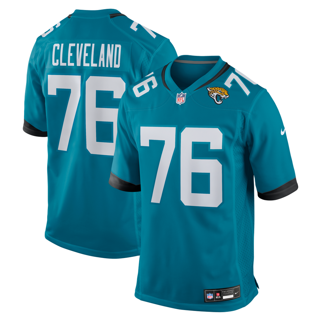 Ezra Cleveland Jacksonville Jaguars Game Jersey - Teal