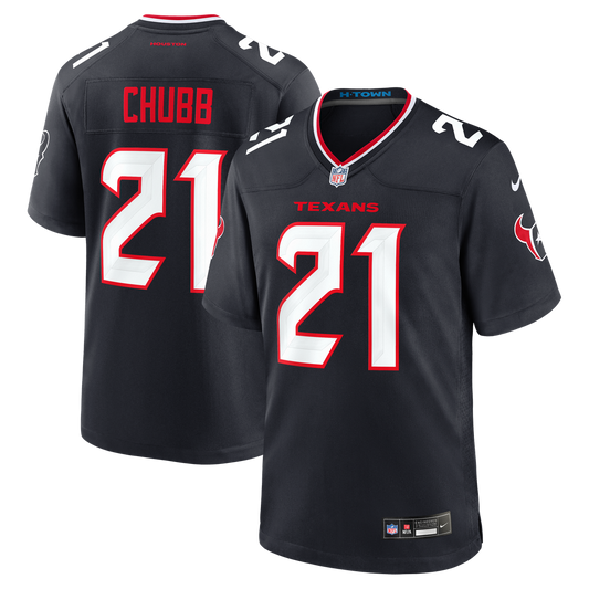 Nick Chubb Houston Texans Team Game Jersey - Navy