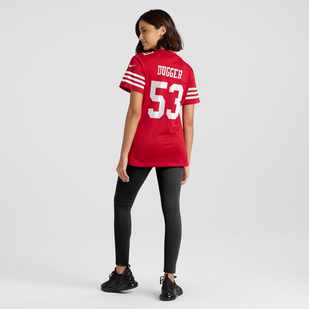 Jaden Dugger III San Francisco 49ers Team Game Jersey - Scarlet