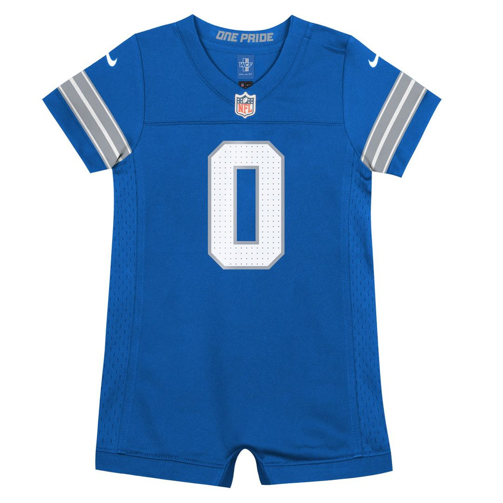 Jahmyr Gibbs Detroit Lions Newborn Romper Game Jersey - Blue