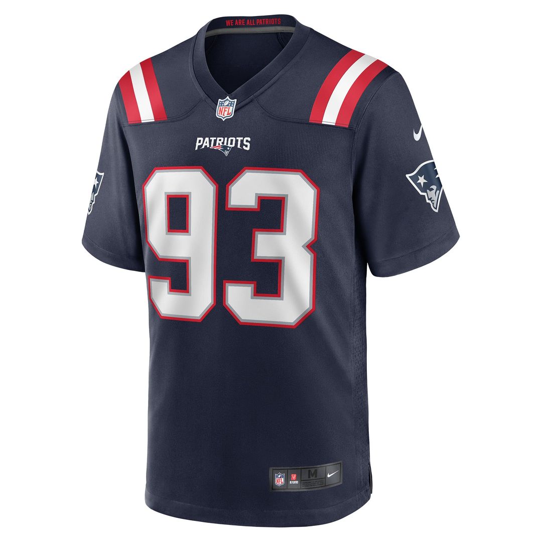 Richard Seymour New England Patriots Retired Player Game Jersey - Navy