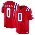 Christian Gonzalez New England Patriots Alternate Vapor F.U.S.E. Stitched Limited Jersey - Red