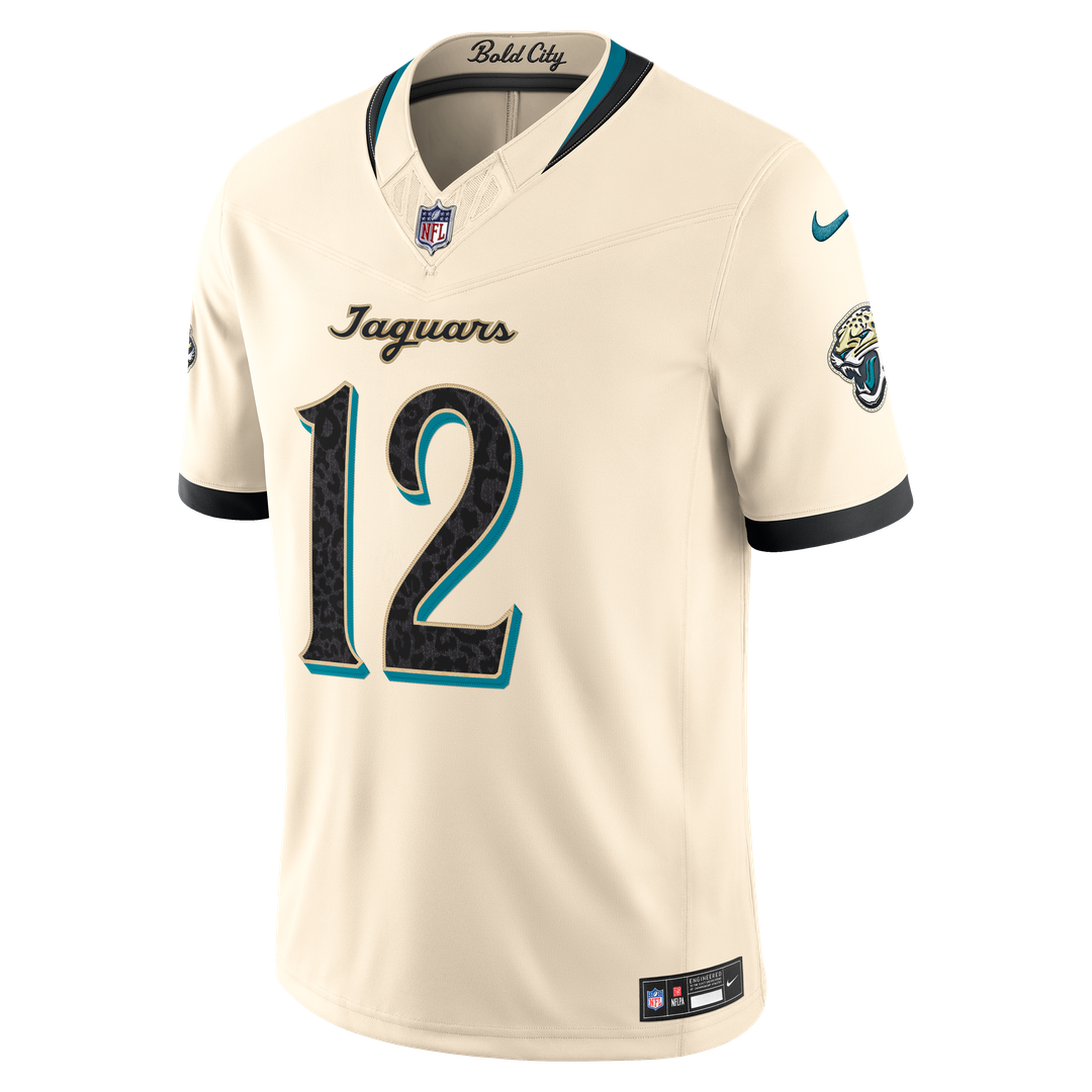 Travis Hunter Jacksonville Jaguars 2026 Rivalries Collection Stitched Limited Jersey - Natural