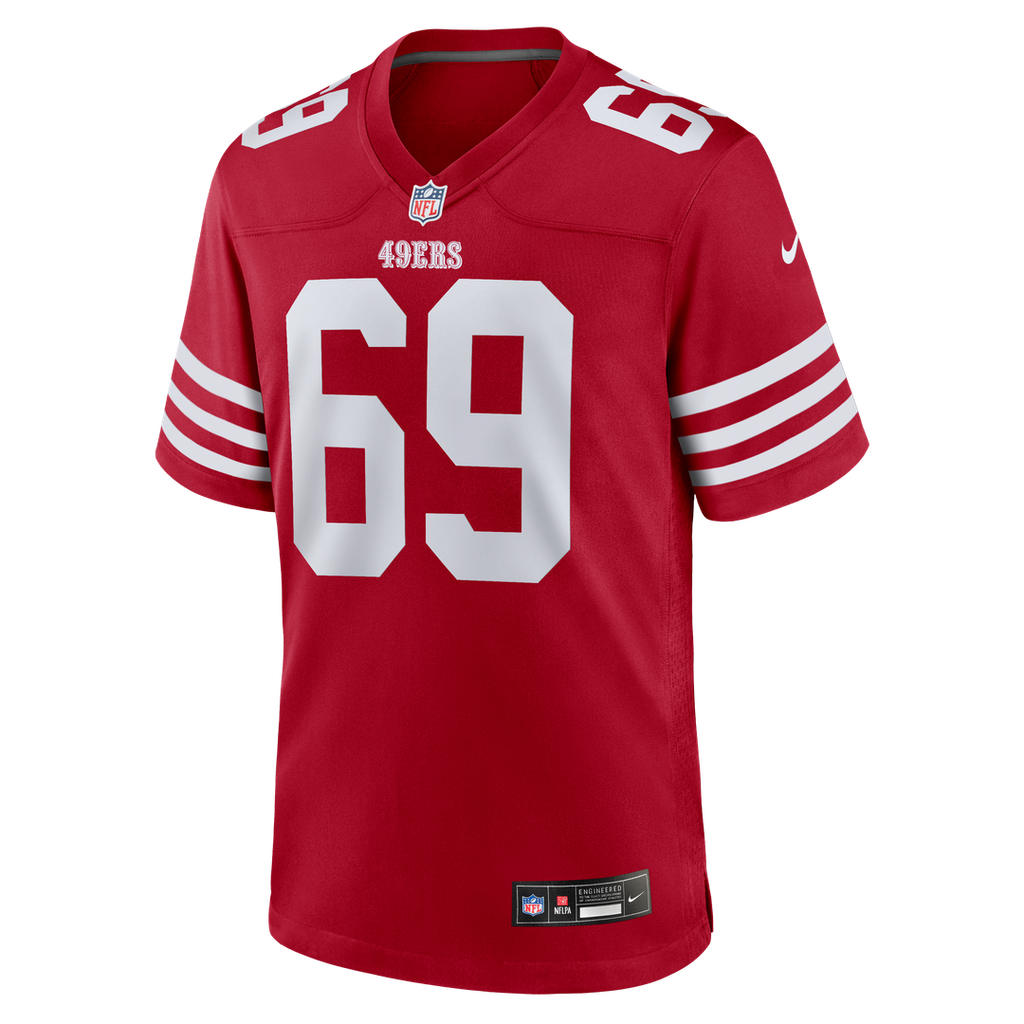 Enrique Cruz Jr. San Francisco 49ers Team Game Jersey - Scarlet