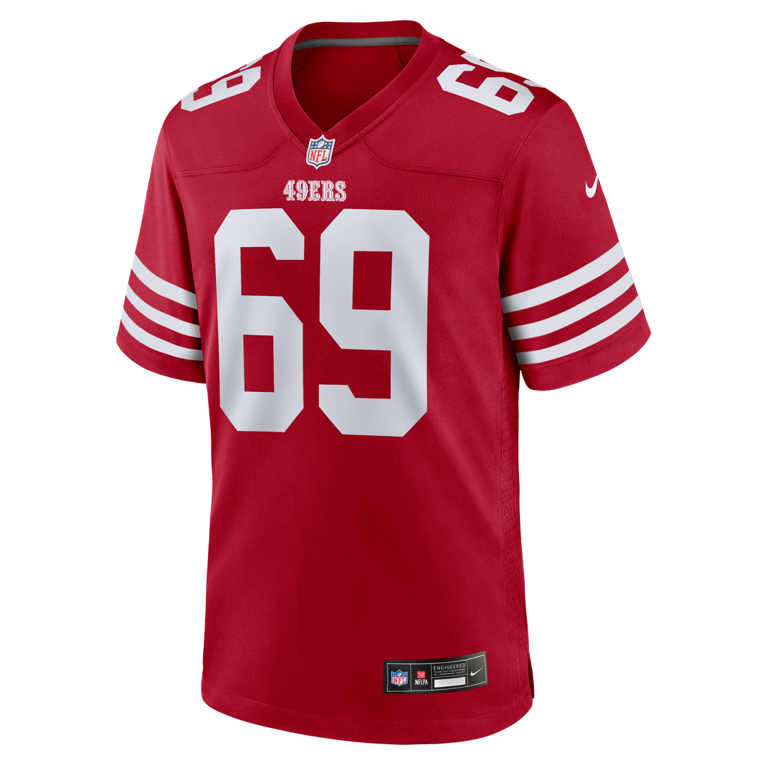 Enrique Cruz Jr. San Francisco 49ers Team Game Jersey - Scarlet