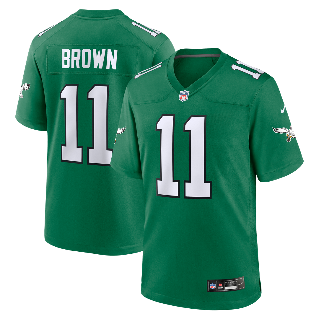 A.J. Brown Philadelphia Eagles Team Game Jersey - Midnight Green