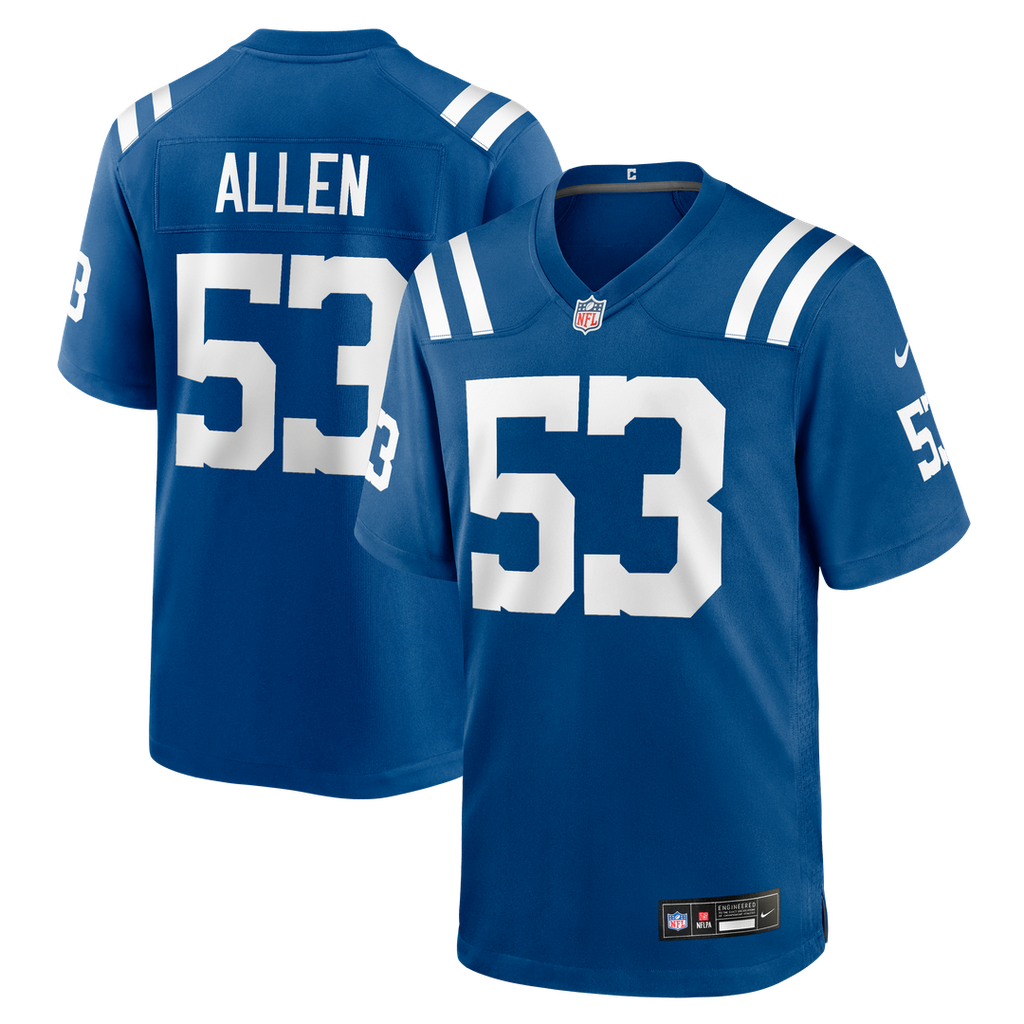 CJ Allen Indianapolis Colts Team Game Jersey - Royal
