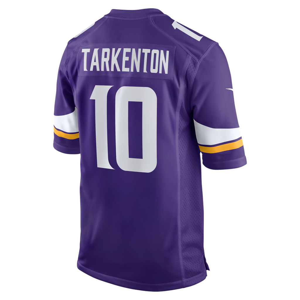 Fran Tarkenton Minnesota Vikings Game Retired Player Jersey - Purple