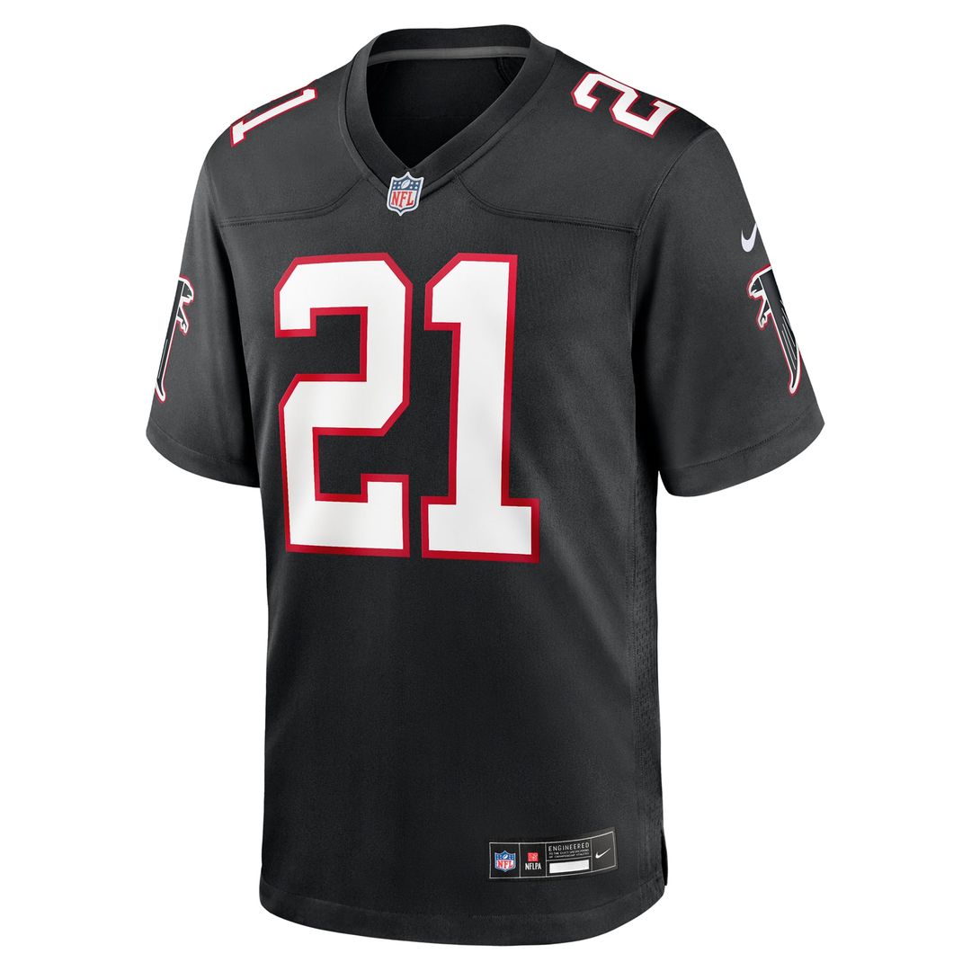Deion Sanders Atlanta Falcons Retired Player Alternate Game Jersey - Black