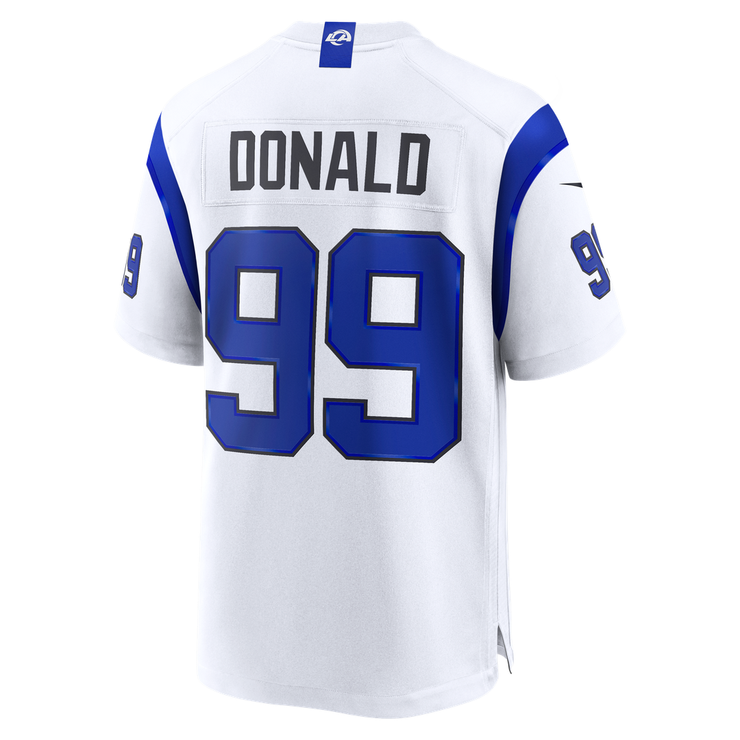 Aaron Donald Los Angeles Rams Fearsome White Game Jersey