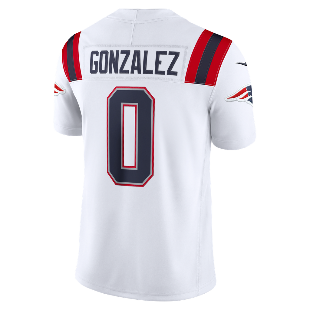 Christian Gonzalez New England Patriots Alternate Vapor F.U.S.E. Stitched Limited Jersey - Red