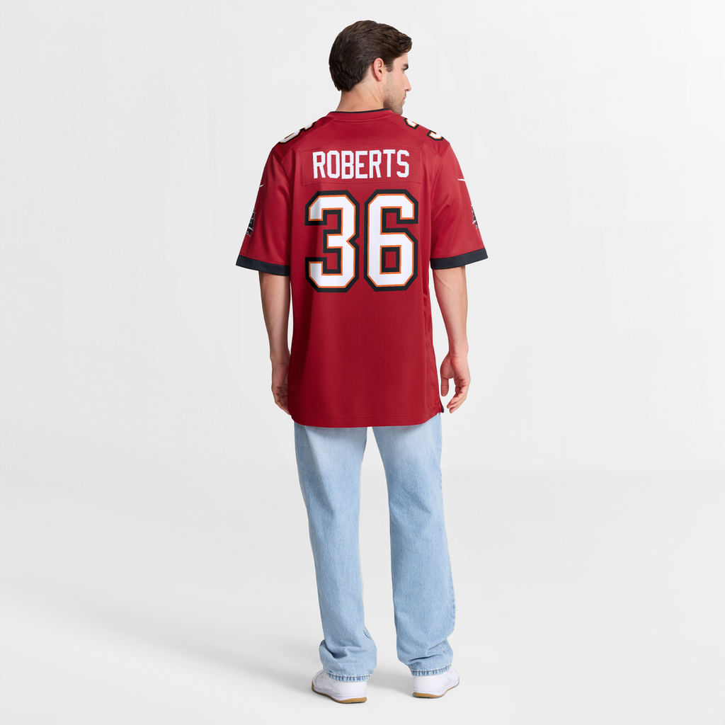 JJ Roberts Tampa Bay Buccaneers Team Game Jersey - Red