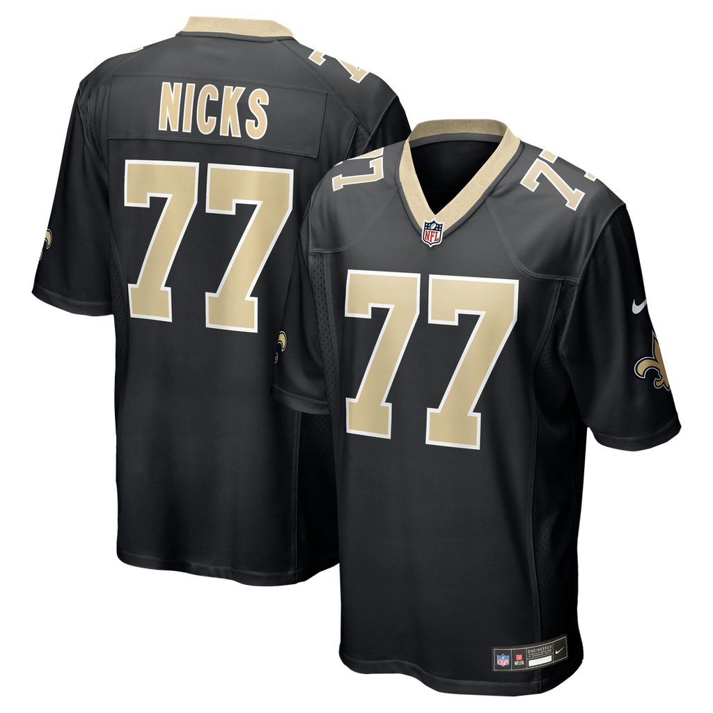 Carl Nicks New Orleans Saints Game Retired Player Jersey - Black