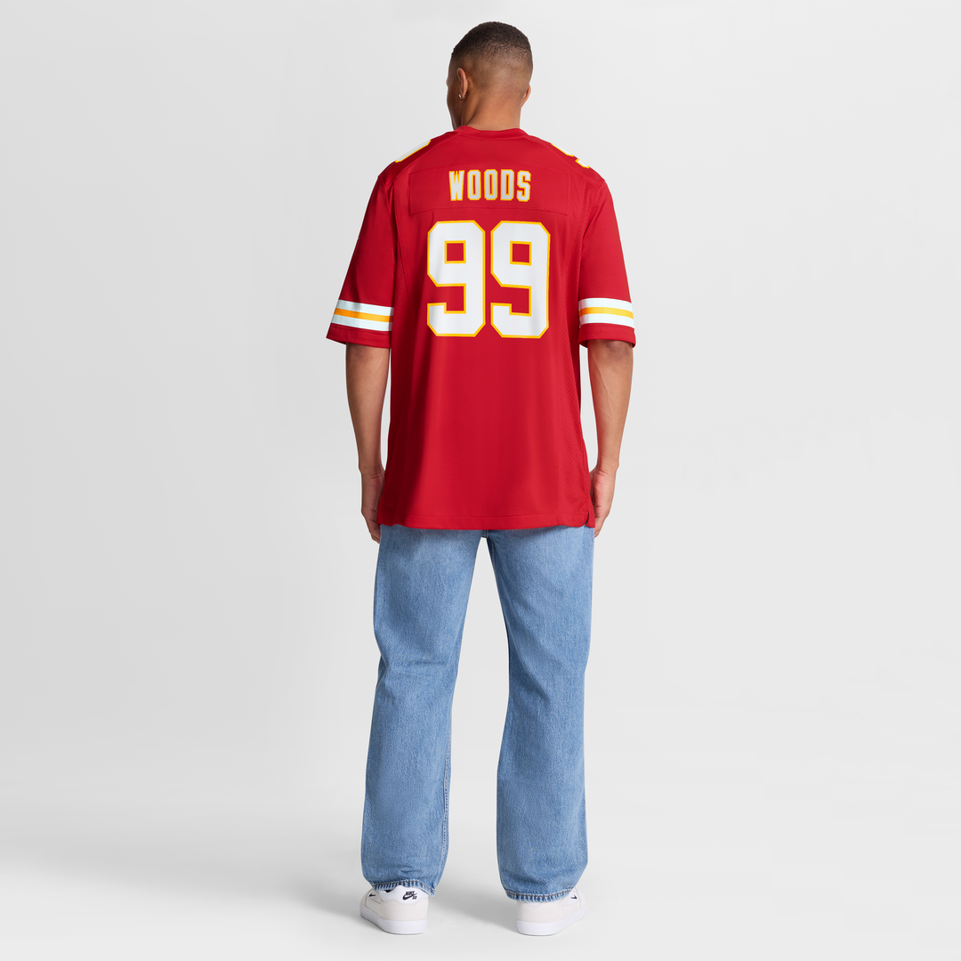 Peter Woods Kansas City Chiefs Team Game Jersey - Red