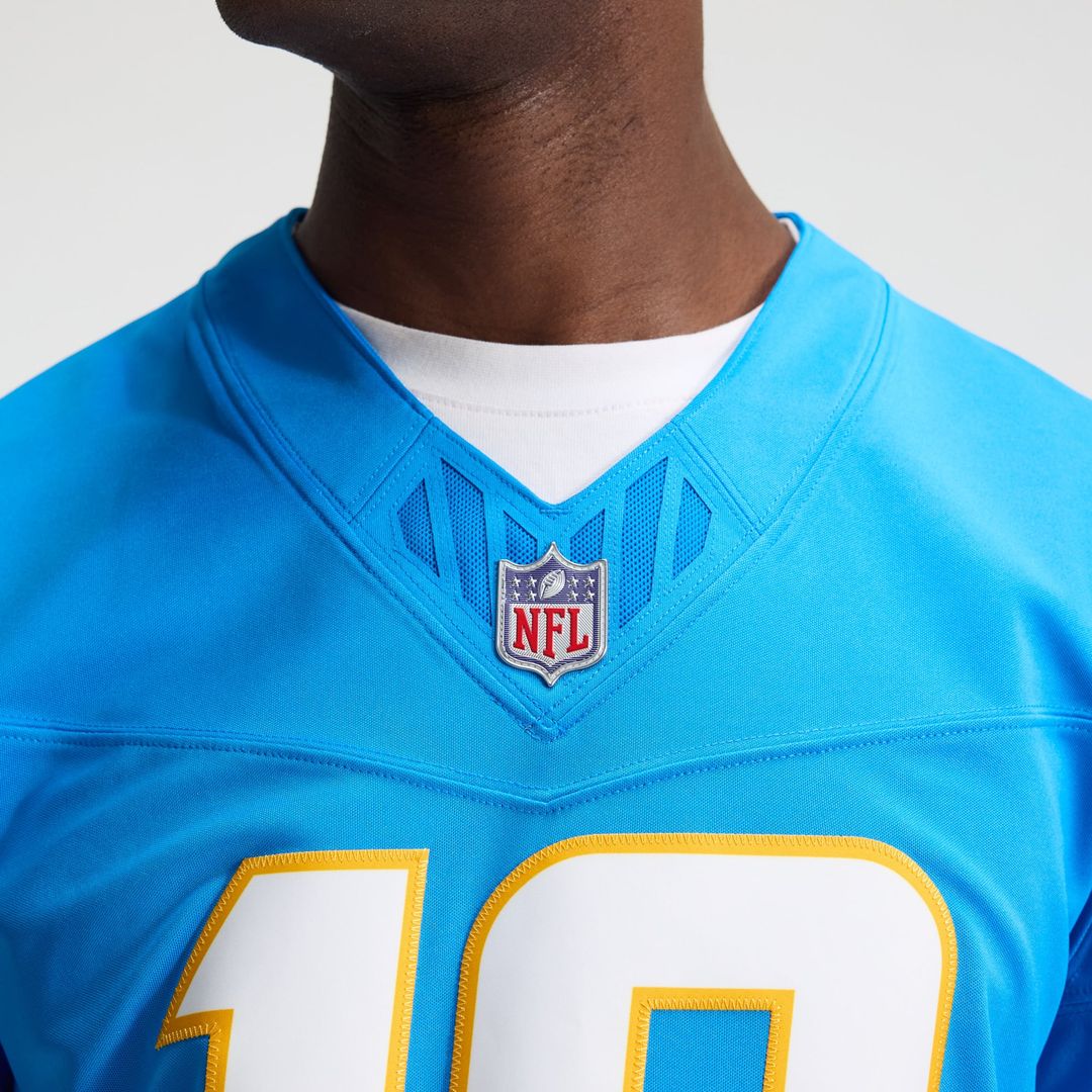 Justin Herbert Los Angeles Chargers Team Vapor F.U.S.E. Stitched Limited Jersey - Powder Blue