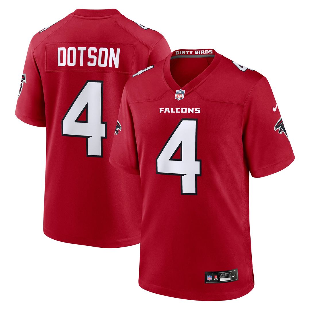 Jahan Dotson Atlanta Falcons Team Game Jersey - Red