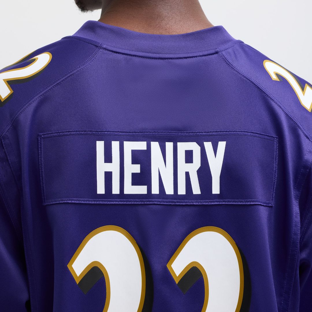 Derrick Henry Baltimore Ravens Game Player Jersey - Purple