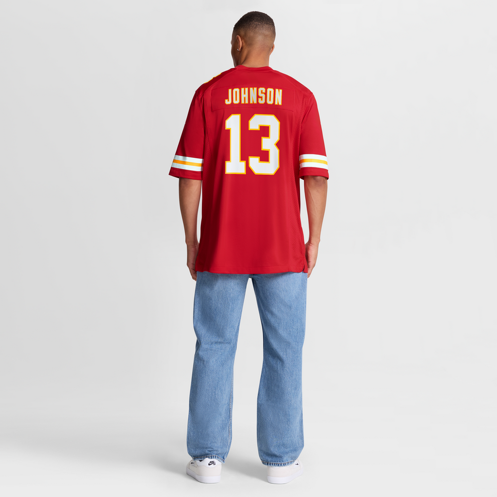 Nazeeh Johnson Kansas City Chiefs Game Player Jersey - Red
