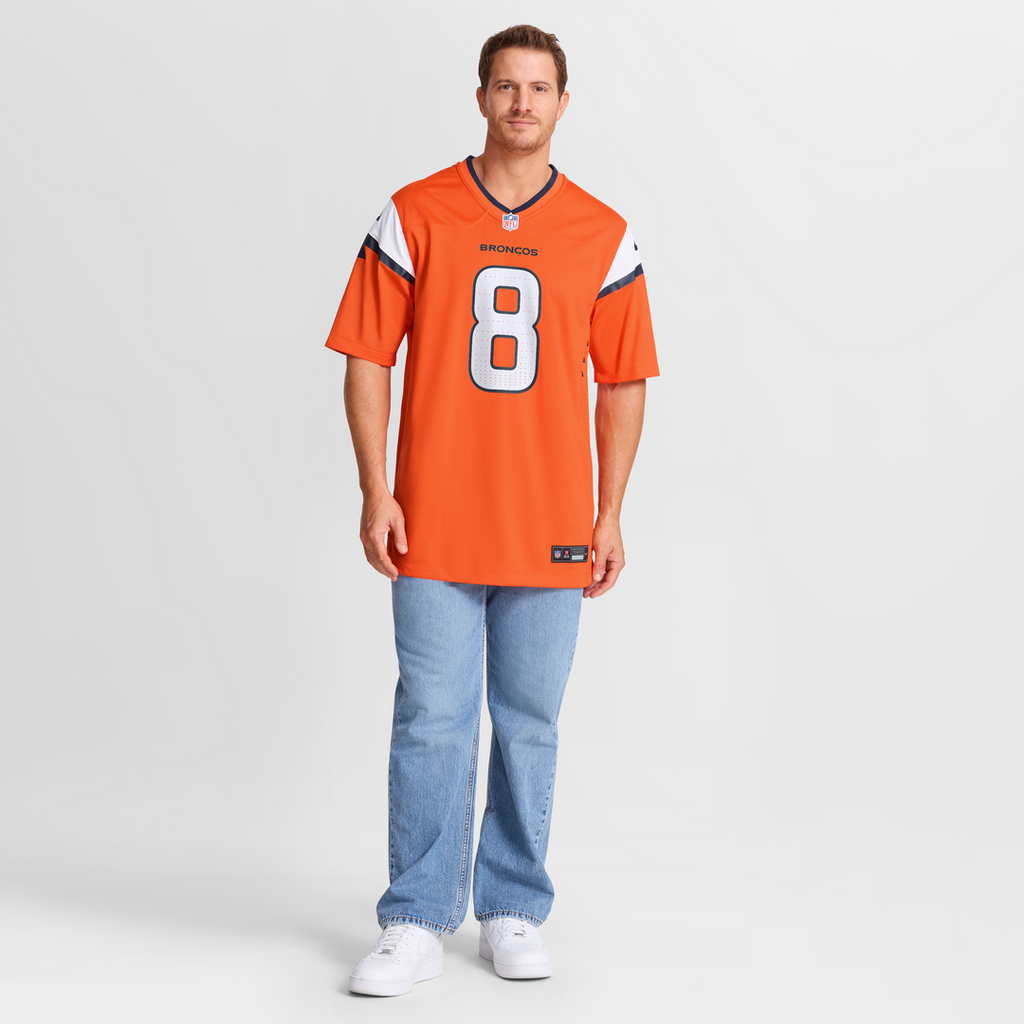 Jarrett Stidham Denver Broncos Team Game Jersey - Orange