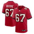 Luke Goedeke Tampa Bay Buccaneers Game Player Jersey - Red