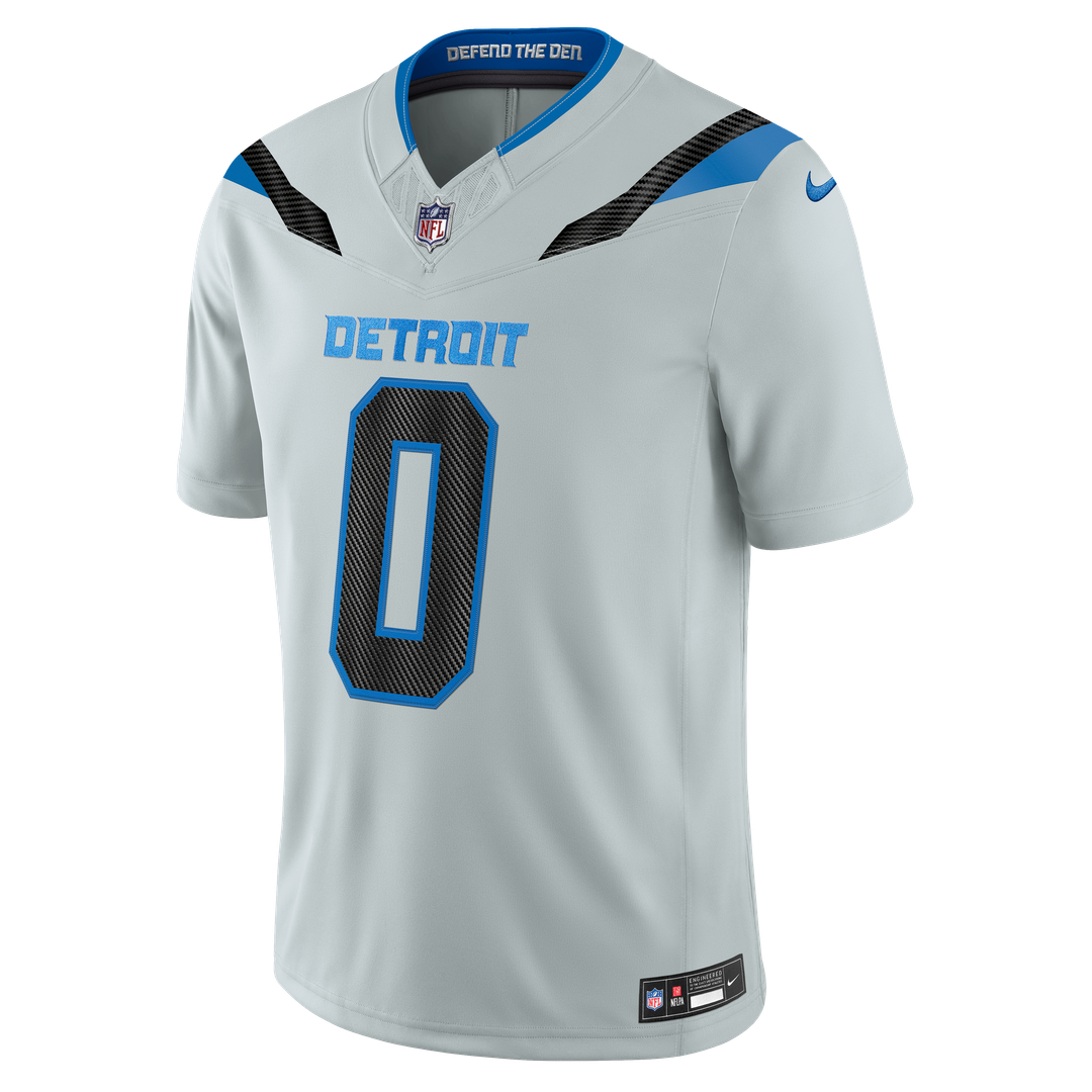 Jahmyr Gibbs Detroit Lions 2026 Rivalries Collection Stitched Limited Jersey - Silver
