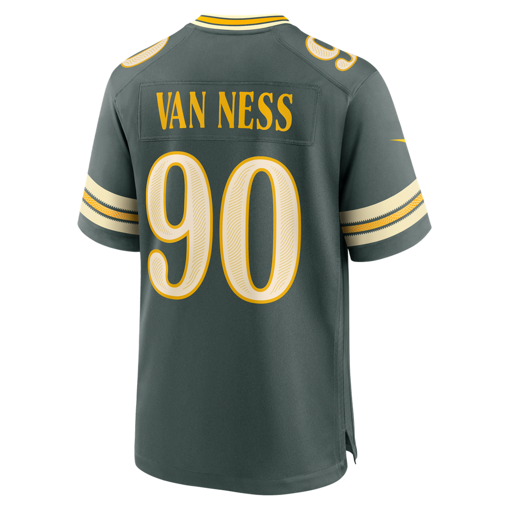 Lukas Van Ness Green Bay Packers 2026 Rivalries Collection Game Jersey - Green