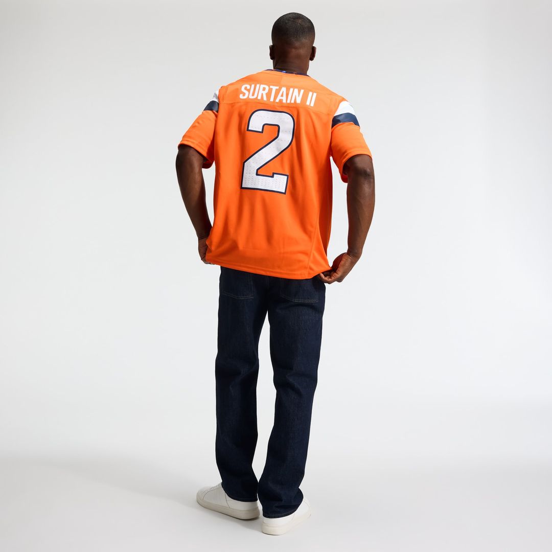 Patrick Surtain II Denver Broncos Team Vapor F.U.S.E. Stitched Limited Jersey - Orange