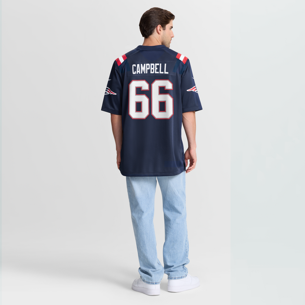 Will Campbell New England Patriots Team Game Jersey - Navy