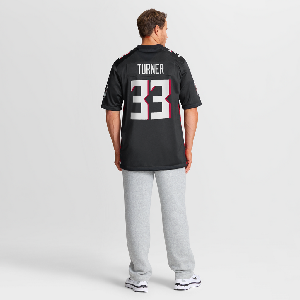 Michael Turner Atlanta Falcons Game Retired Player Jersey - Black